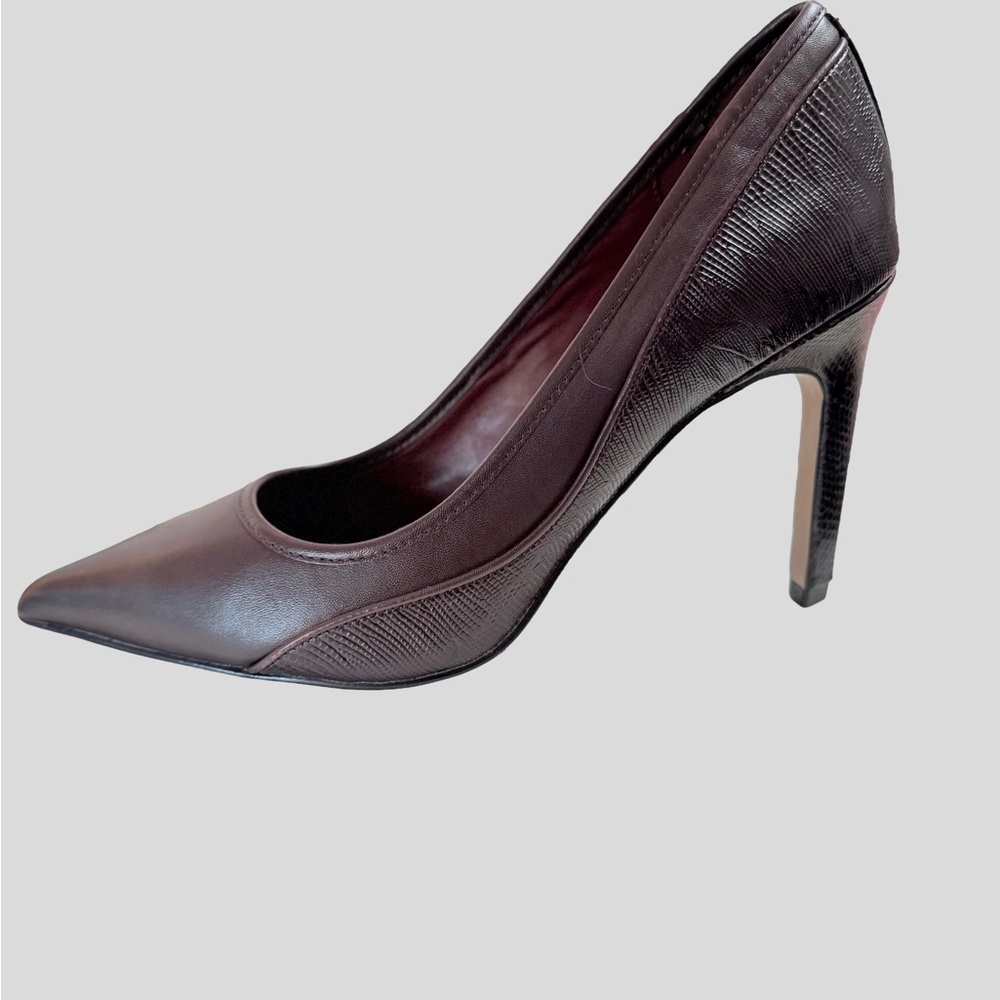 Reiss Dark Brown Textured Heels